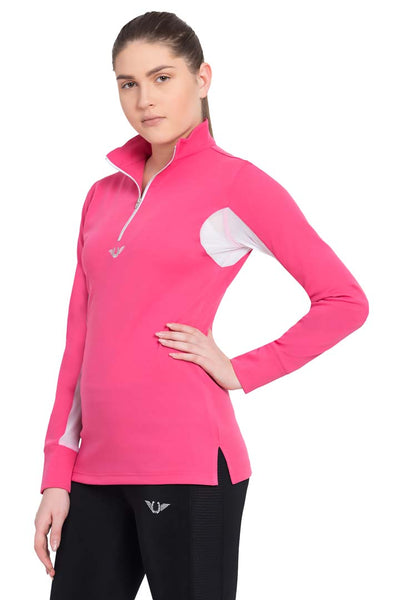 TuffRider Ladies Ventilated Technical Long Sleeve Sport Shirt - Breeches.com