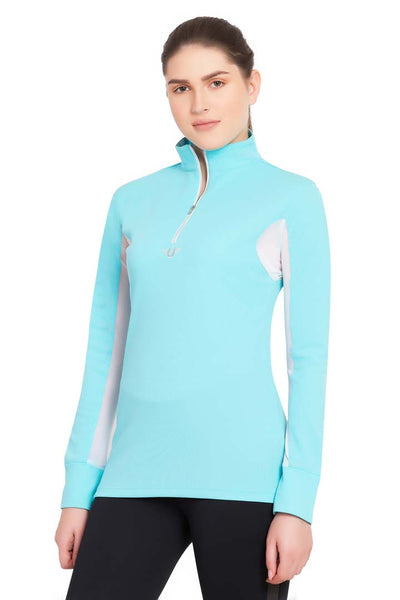 TuffRider Ladies Ventilated Technical Long Sleeve Sport Shirt - Breeches.com