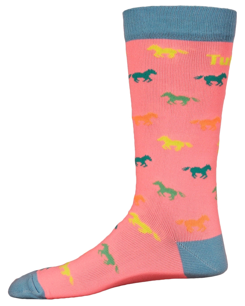 TuffRider Neon Pony Kids Socks - Breeches.com
