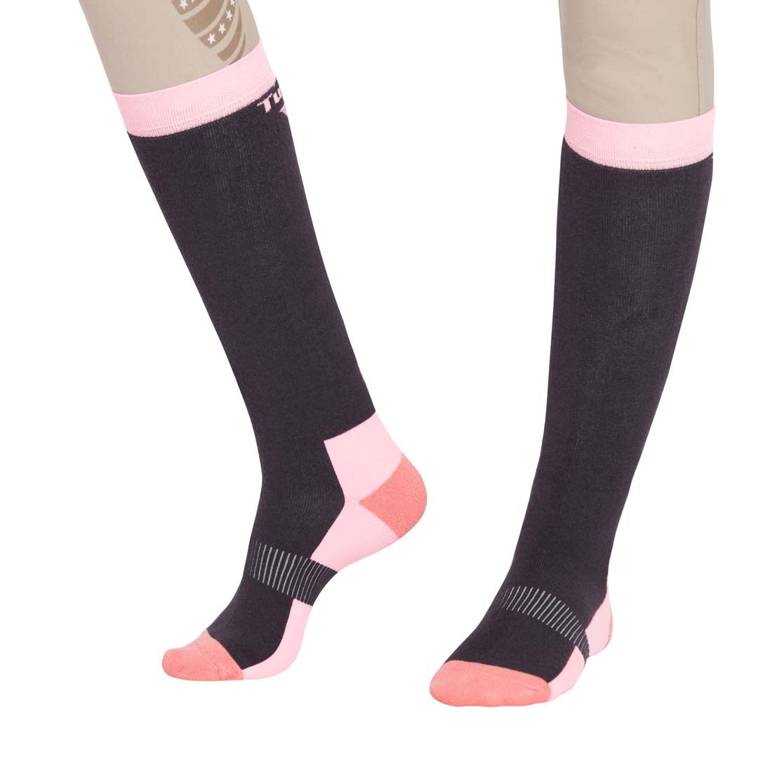 TuffRider Ladies Neon Winter Thermal Knee Hi Socks - 3 Pack - Breeches.com