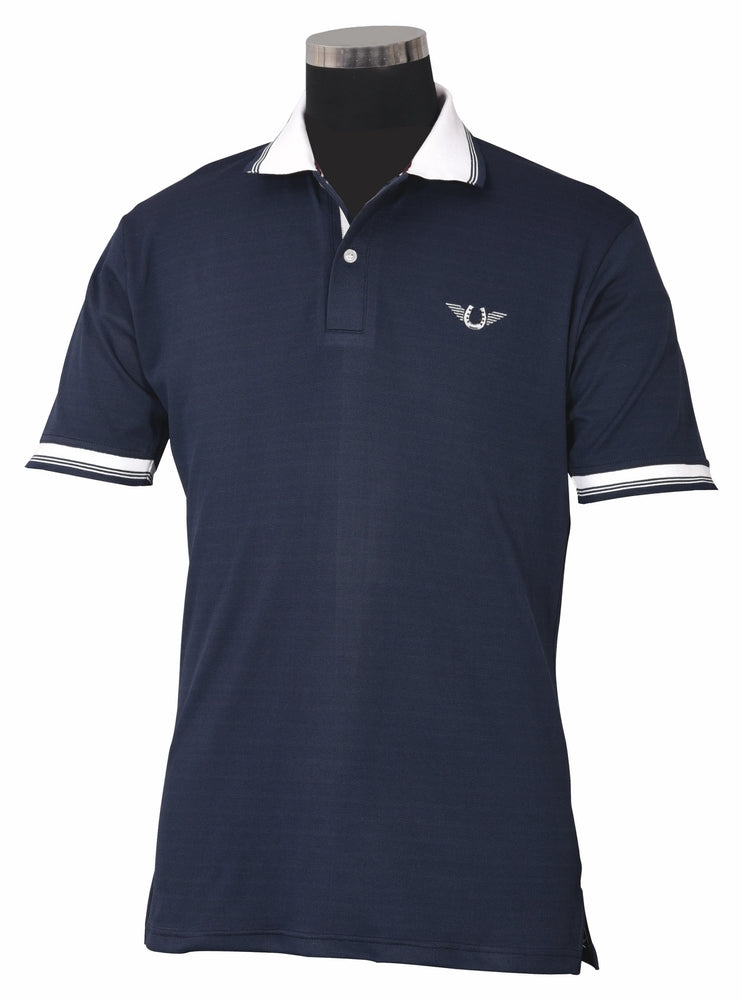 TuffRider Men's Mark Short Sleeve Polo Sport Shirt - Breeches.com