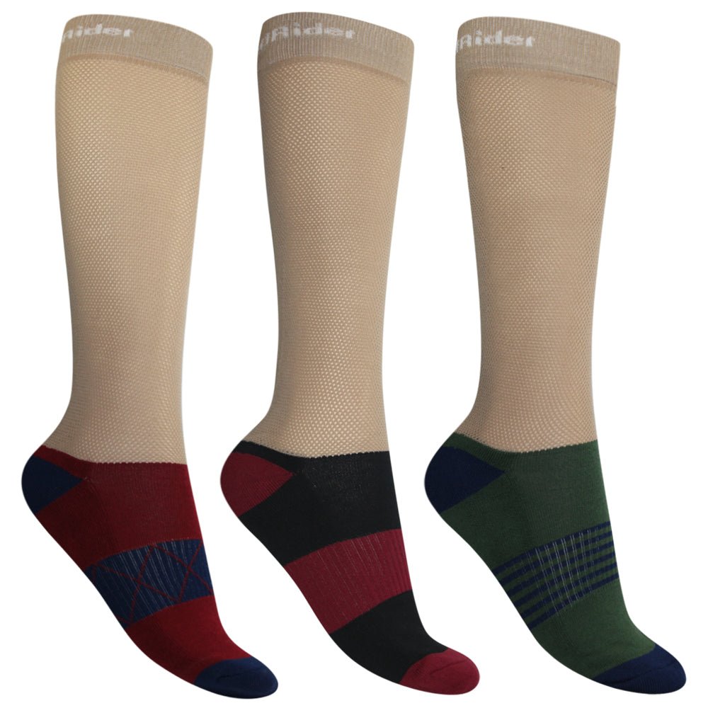 TuffRider EquiCool Ventilated Riding Socks-3 pack - Breeches.com