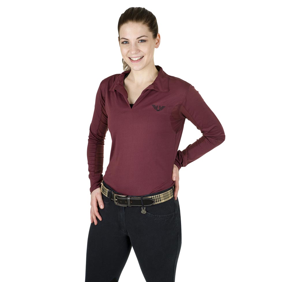 Tuffrider Ladies Taylor Long Sleeve Polo - Breeches.com
