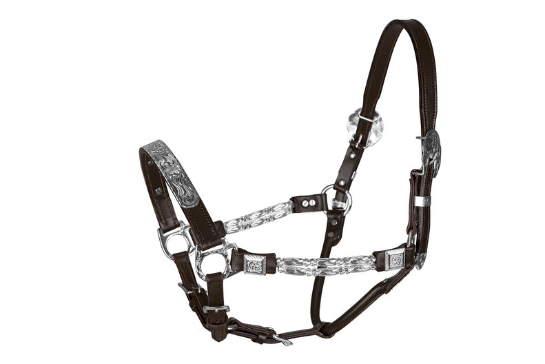 TuffRider Western Deluxe Show Halter With Silver Hardware - Breeches.com