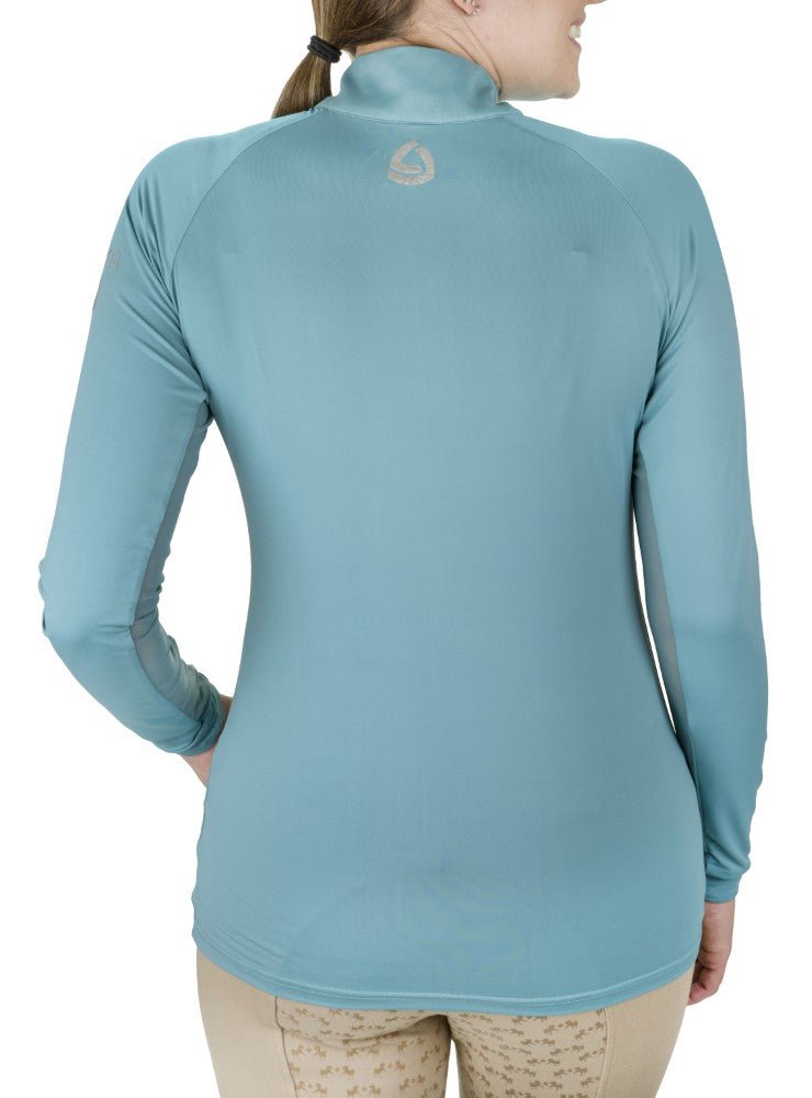 Lettia Women Quarter-Zip Neck UPF 50+ Sun Shirt - Breeches.com