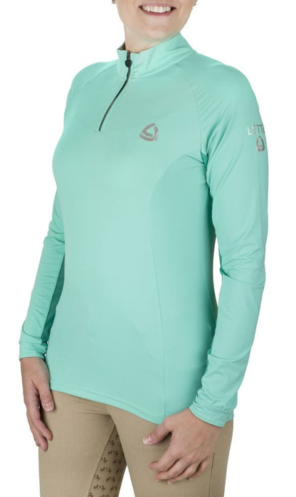 Lettia Women Quarter-Zip Neck UPF 50+ Sun Shirt - Breeches.com