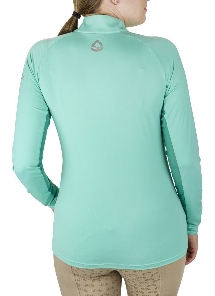 Lettia Women Quarter-Zip Neck UPF 50+ Sun Shirt - Breeches.com