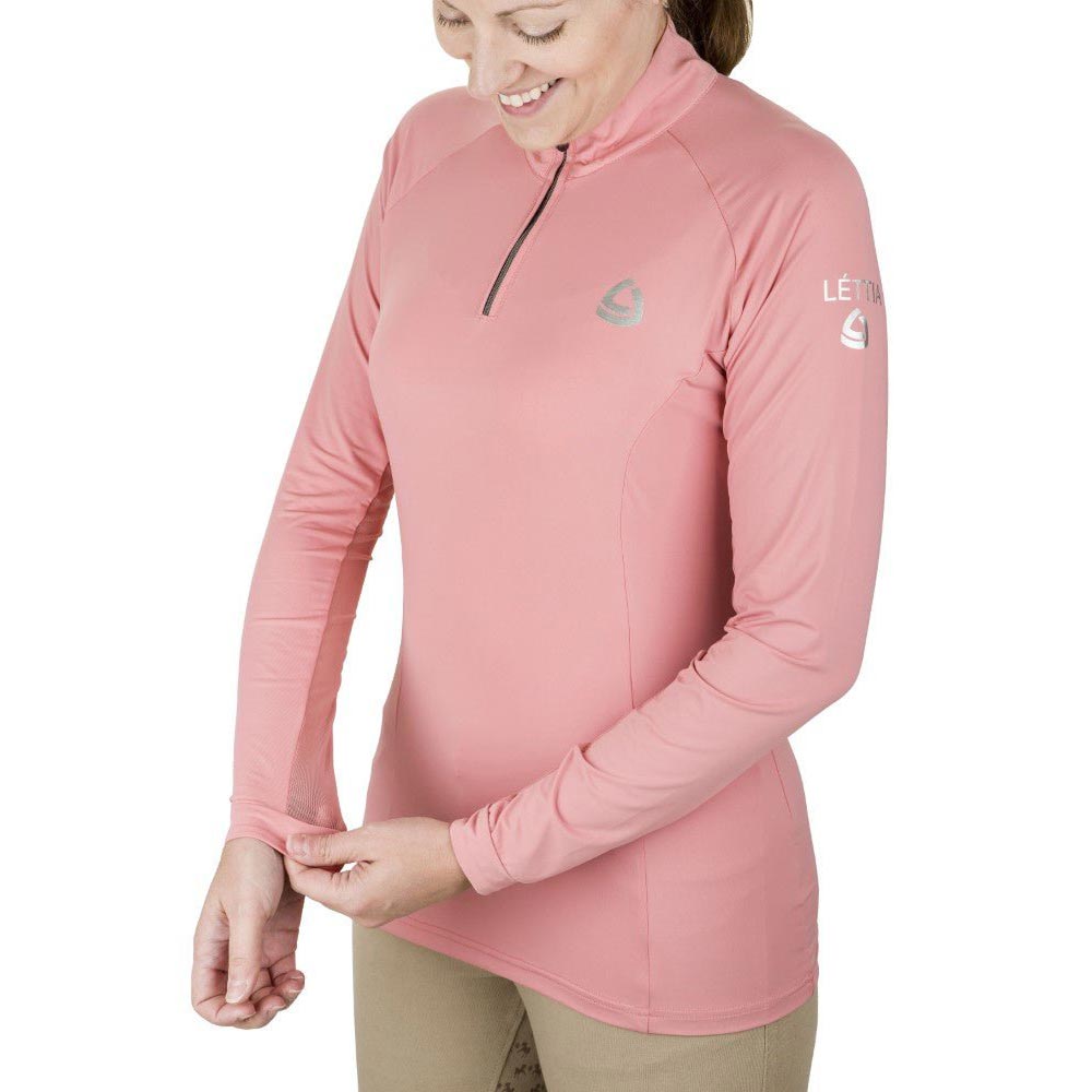 Lettia Women Quarter-Zip Neck UPF 50+ Sun Shirt - Breeches.com