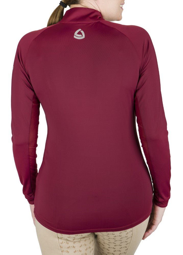 Lettia Women Quarter-Zip Neck UPF 50+ Sun Shirt - Breeches.com