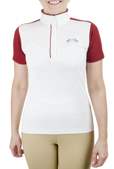 Equine Couture Ladies Magda Equicool Short Sleeve Show Shirt - Breeches.com