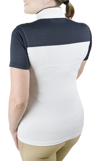 Equine Couture Ladies Magda Equicool Short Sleeve Show Shirt - Breeches.com