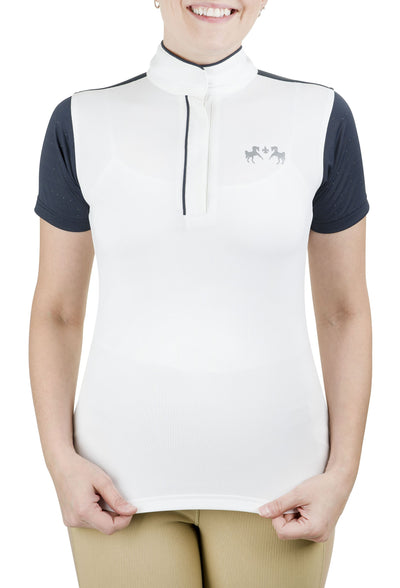 Equine Couture Ladies Magda Equicool Short Sleeve Show Shirt - Breeches.com