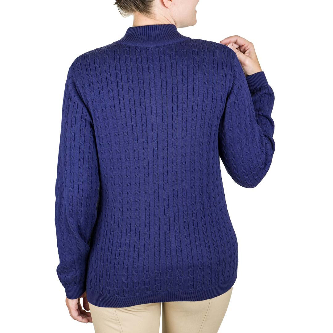 Equine Couture Ladies Zara Cable Knit Sweater - Breeches.com