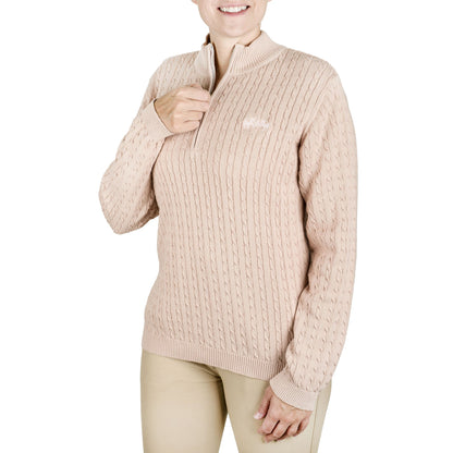 Equine Couture Ladies Zara Cable Knit Sweater - Breeches.com