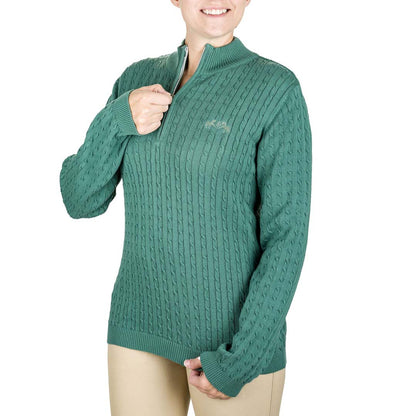 Equine Couture Ladies Zara Cable Knit Sweater - Breeches.com