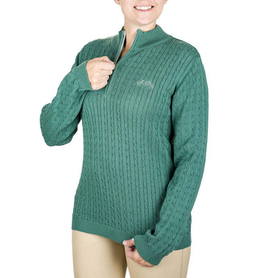 Equine Couture Ladies Zara Cable Knit Sweater - Breeches.com