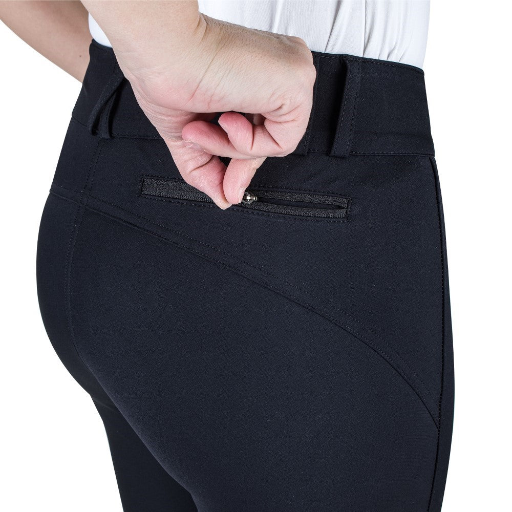 Equine Couture Charlotte Suede Knee Patch Breech - Breeches.com