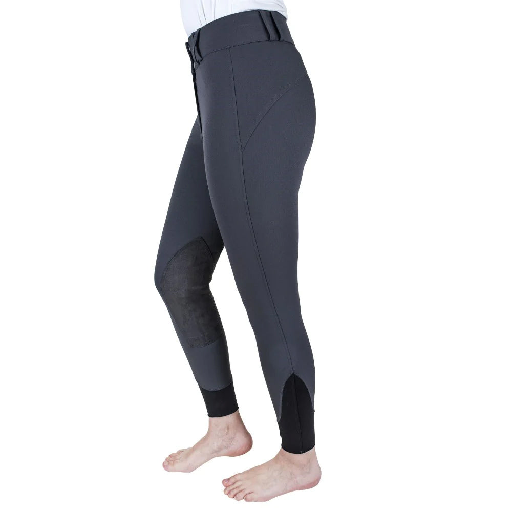 Equine Couture Charlotte Suede Knee Patch Breech - Breeches.com