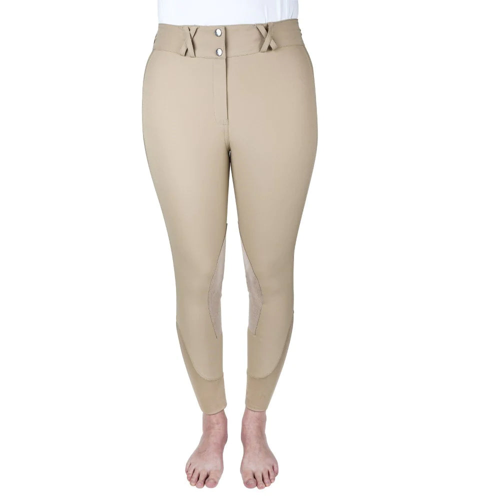 Equine Couture Charlotte Suede Knee Patch Breech - Breeches.com