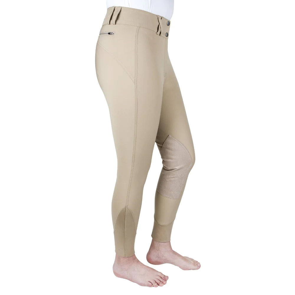 Equine Couture Charlotte Suede Knee Patch Breech - Breeches.com