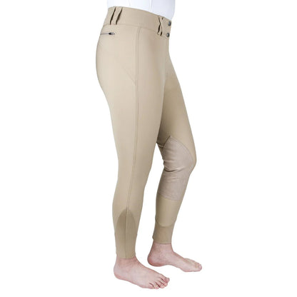 Equine Couture Charlotte Suede Knee Patch Breech - Breeches.com