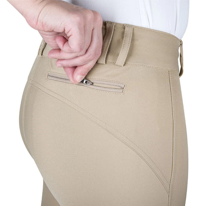 Equine Couture Charlotte Suede Knee Patch Breech - Breeches.com
