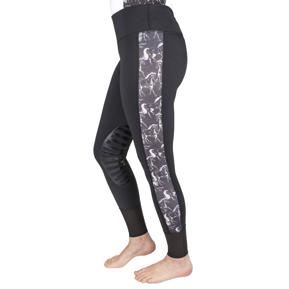 Equine Couture Ladies Linear Horses Tights
