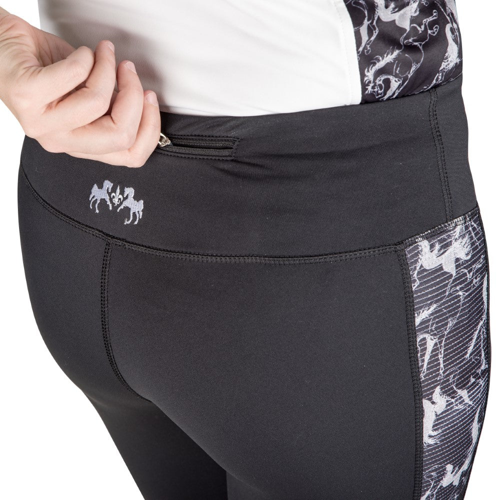Equine Couture Ladies Linear Horses Tights