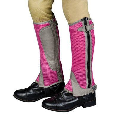 TuffRider Children's Double Up Air Mesh Half Chap and Glove Set - Breeches.com