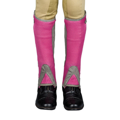 TuffRider Children's Double Up Air Mesh Half Chap and Glove Set - Breeches.com