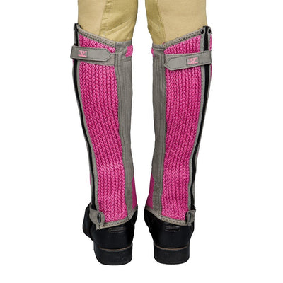 TuffRider Children's Double Up Air Mesh Half Chap and Glove Set - Breeches.com