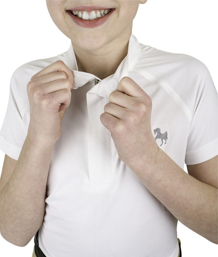 Equine Couture Children'S Magda Lace Equicool Short Sleeve Show Shirt_1