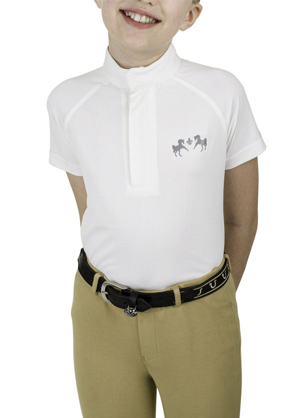 Equine Couture Children'S Magda Lace Equicool Short Sleeve Show Shirt_1