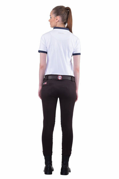 Equine Couture Ladies Brittni Silicone Knee Patch Breeches - Breeches.com