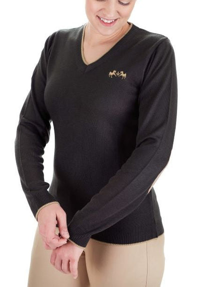 Equine Couture Morgan V-Neck Sweater - Breeches.com