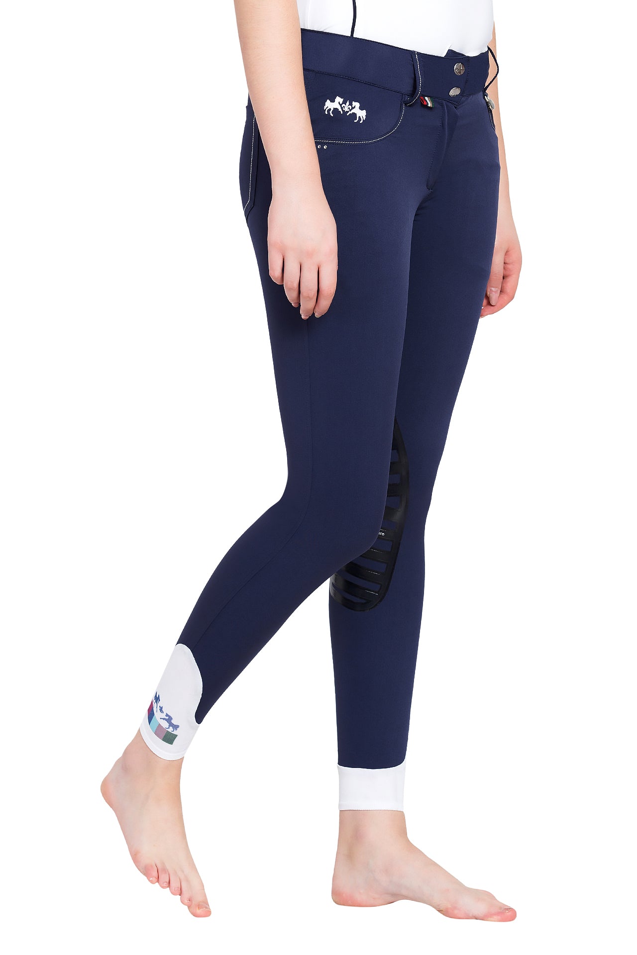 Equine Couture Ladies Darsy Silicone Knee Patch Breeches - Breeches.com