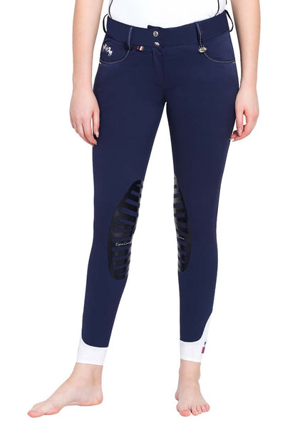 Equine Couture Ladies Darsy Silicone Knee Patch Breeches - Breeches.com