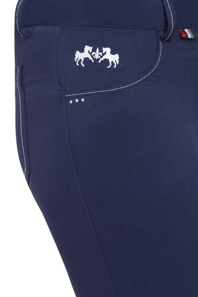 Equine Couture Ladies Darsy Silicone Knee Patch Breeches - Breeches.com