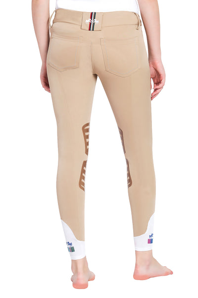 Equine Couture Ladies Darsy Silicone Knee Patch Breeches - Breeches.com