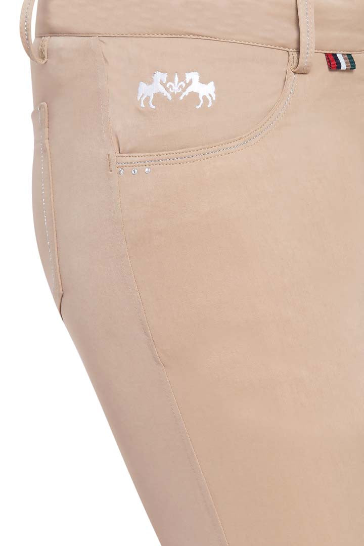 Equine Couture Ladies Darsy Silicone Knee Patch Breeches - Breeches.com