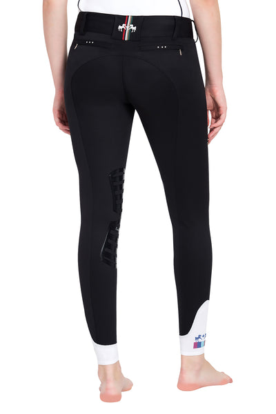 Equine Couture Ladies Fiona Silicone Knee Patch Breeches - Breeches.com