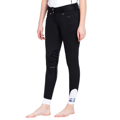 Equine Couture Ladies Fiona Silicone Knee Patch Breeches - Breeches.com