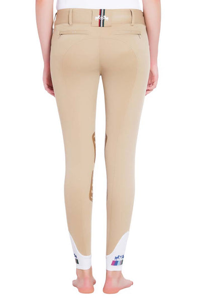 Equine Couture Ladies Fiona Silicone Knee Patch Breeches - Breeches.com