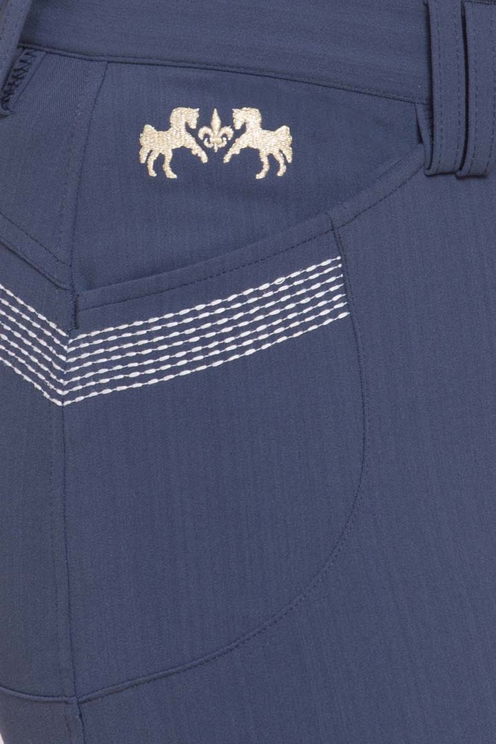 Equine Couture Ladies Sarah Silicone Knee Patch Breeches - Breeches.com