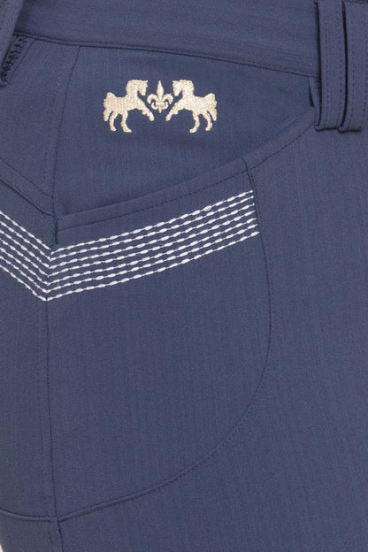 Equine Couture Ladies Sarah Silicone Knee Patch Breeches - Breeches.com
