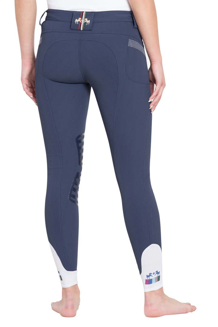Equine Couture Ladies Sarah Silicone Knee Patch Breeches - Breeches.com