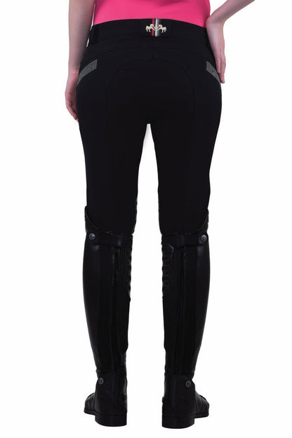 Equine Couture Ladies Sarah Silicone Knee Patch Breeches - Breeches.com