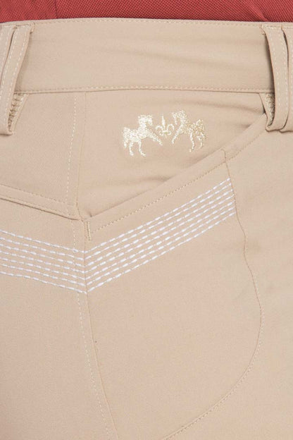 Equine Couture Ladies Sarah Silicone Knee Patch Breeches - Breeches.com