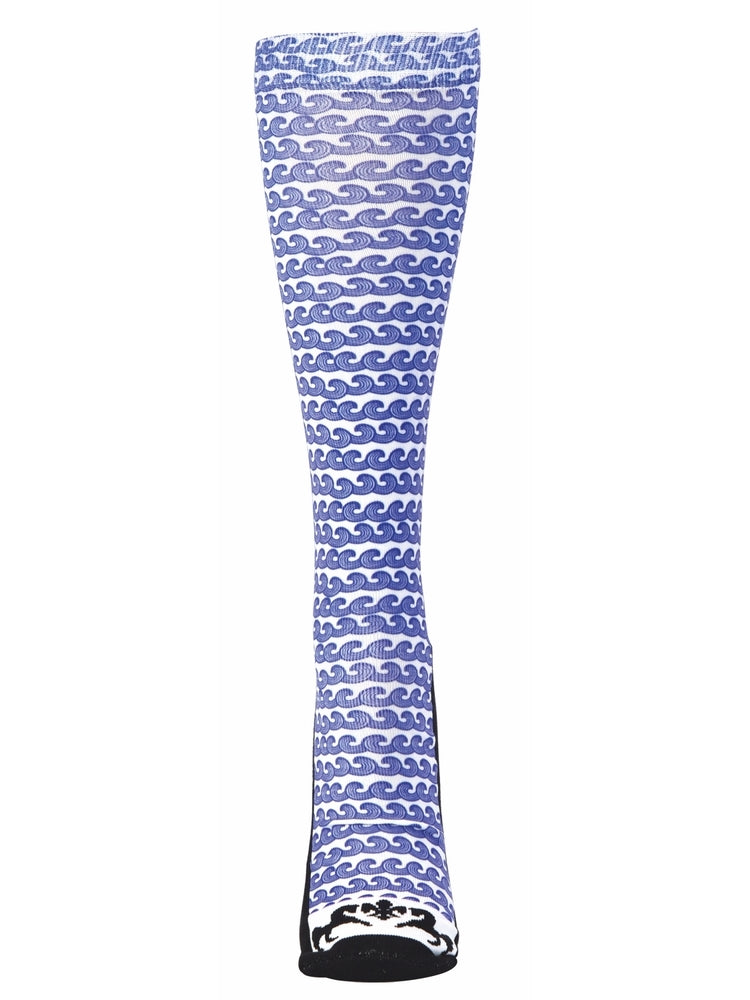 Equine Couture Ladies Wave Padded Knee Hi Boot Socks - Breeches.com