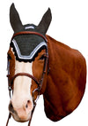 Equine Couture Fly Bonnet with Silver Lurex & Contrast Color - Breeches.com
